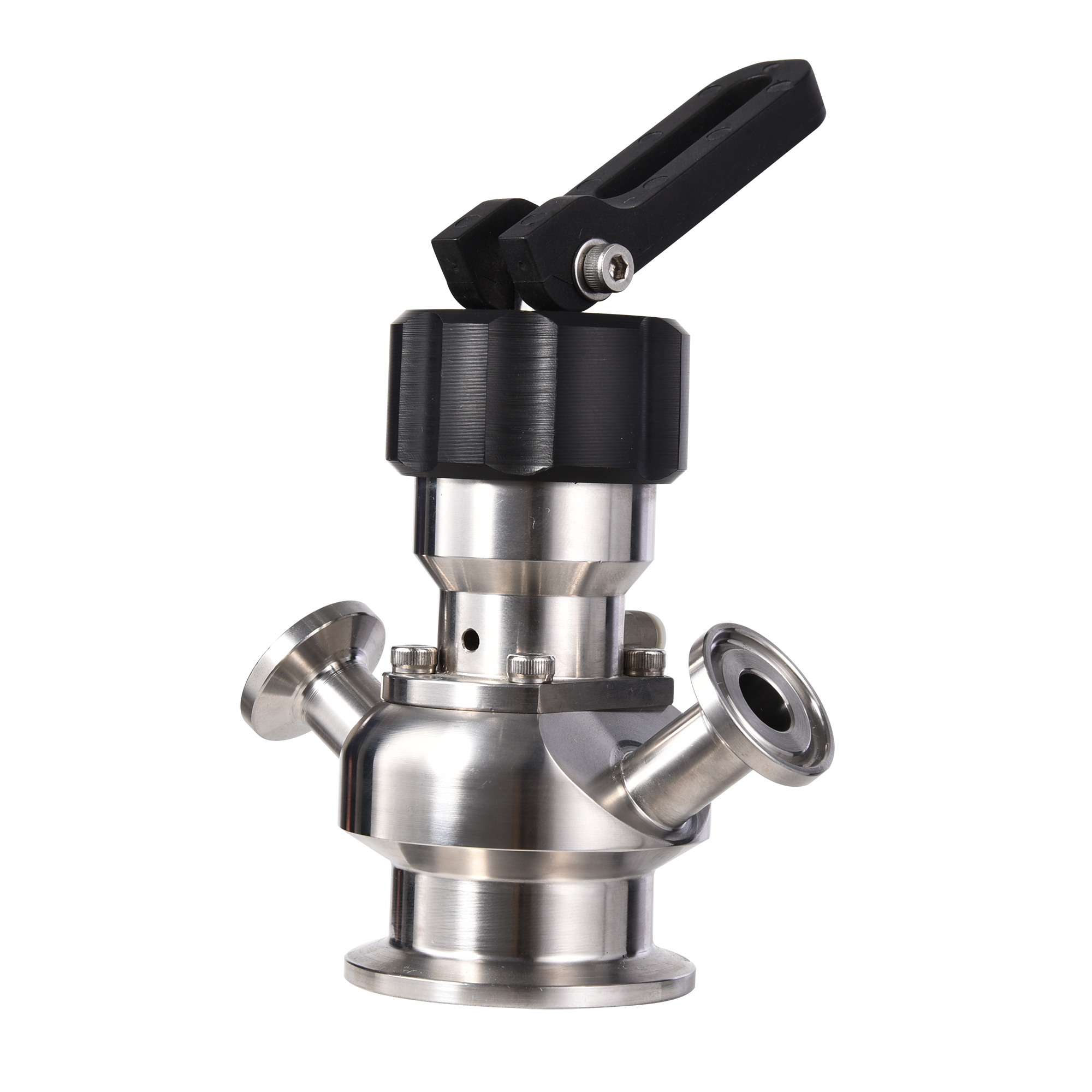 Sanitary Hand / Gas Integration Clamp Aseptic Stainless Steel Sampling